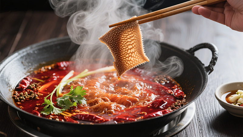 利用木瓜蛋白酶賦能毛肚的嫩脆口感